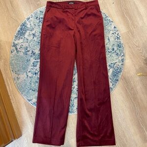 Express Burgundy Boot Cut Pants